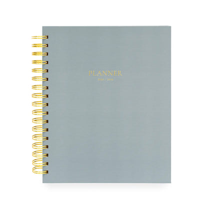 2025-2026 Dusty Blue Spiral Academic Planner