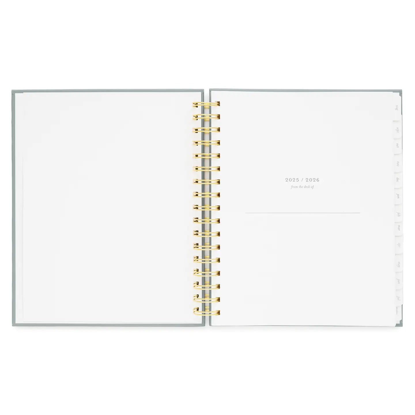 2025-2026 Dusty Blue Spiral Academic Planner