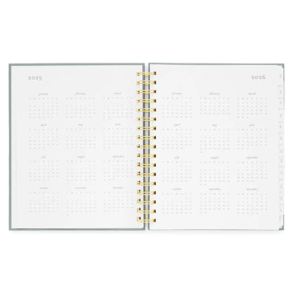 2025-2026 Dusty Blue Spiral Academic Planner