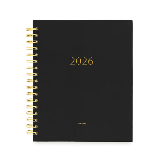 2026 Black Signature Spiral Planner