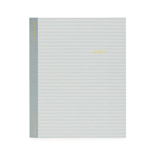 2026 Blue Pinstripe Monthly Planner