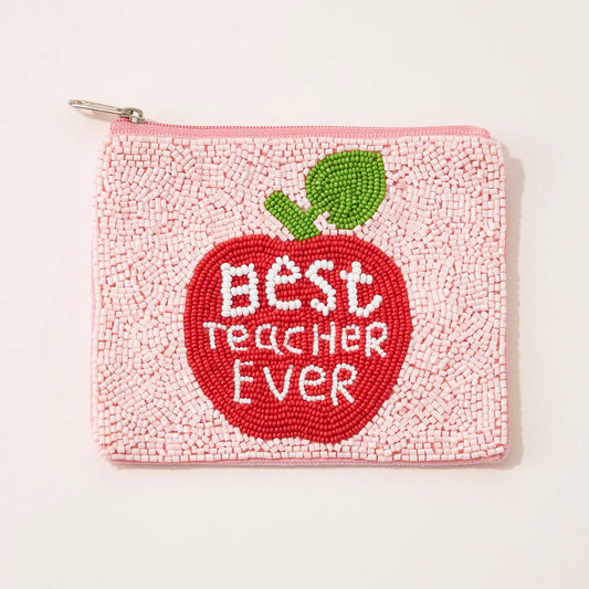 "Best Teacher Ever" Coin Pouch