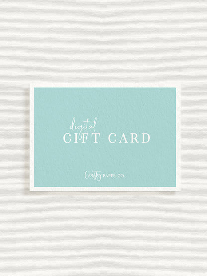 Crafty Paper Co. Digital Gift Card