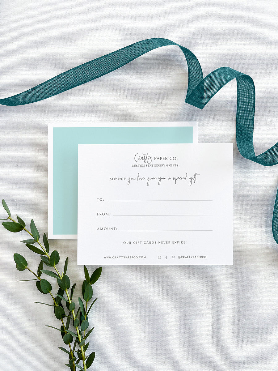 Crafty Paper Co. Digital Gift Card