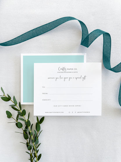 Crafty Paper Co. Digital Gift Card