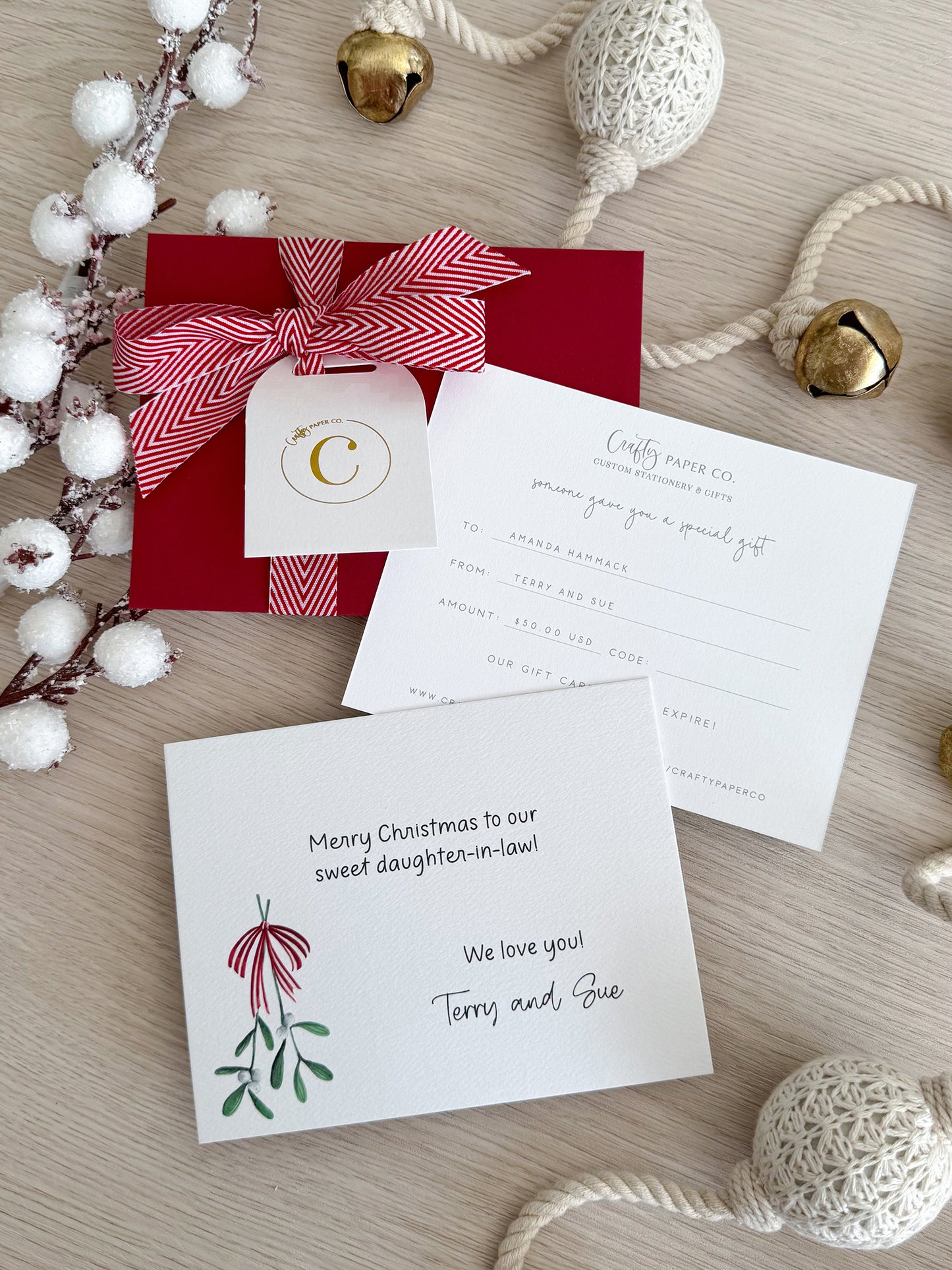 Crafty Paper Co. Printed Gift Card